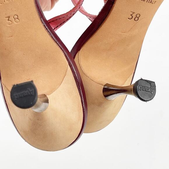 Chanel Vintage Pink Double Satin Bow Cork Sole Slide Sandal Heels EU 38 - Picture 13 of 13